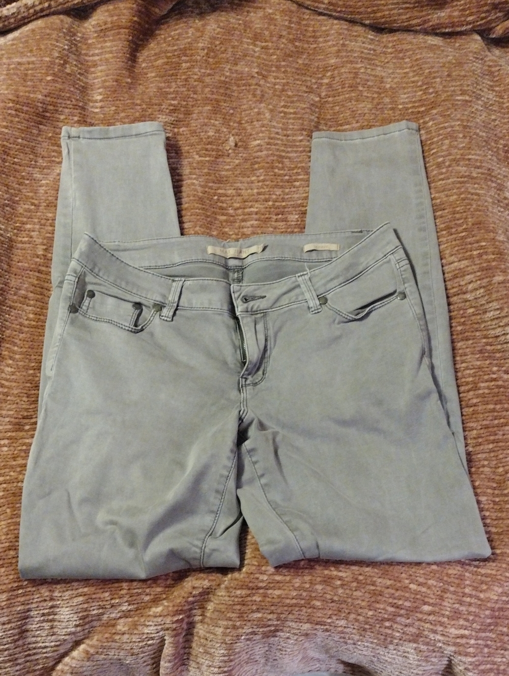 Max Jeans Women Skinny Light Gray Jeans